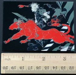 Cloud Red XIII 080 Final Fantasy 7 Art Museum Card Square Japanese - Image 2