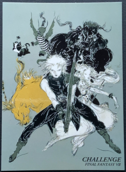 Challenge 077 Final Fantasy 7 Art Museum Card Square Japanese - Image 1