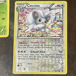 Pokemon TCG Lot 3 Radiant Collection Holos Cinccino Purrloin Snivy NM - Image 4