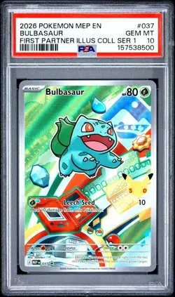2026 Pokemon First Partner Kanto Set PSA 10 SEQUENTIAL SET - 037, 038, 039 - Image 2