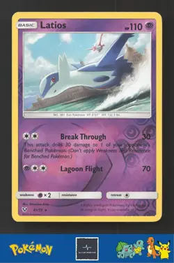 2017 Pokemon SM Shining Legends 41/73 Latios Reverse - Image 1