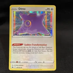 Pokemon TCG Ditto Crown Zenith 107/159 Holo Rare 2023 - Image 2