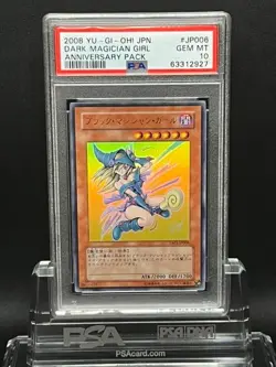 YuGiOh Dark Magician Girl PSA 10 Ultra Rare Trading Card Authentic Mint - Image 1