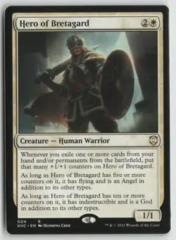 Hero of Bretagard Lightly Played 4 Commander: Kaldheim MTG - Image 1