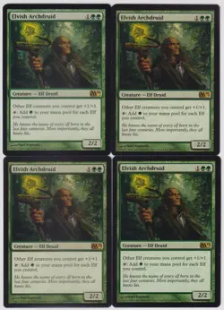 MTG 4X Elvish Archdruid X4 Core Set 2010 - 2013 (M10/M13) Magic - LP/NM - Image 1