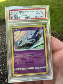 2017 POKEMON SUN & MOON SHINING LEGENDS #41 LATIOS-HOLO PSA 10 - Image 1