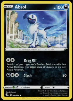 Absol 164/264 Rare Fusion Strike Pokemon Near Mint - Image 1