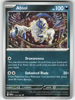 Absol 113/182 Uncommon Paradox Rift Pokemon Near Mint - Image 1