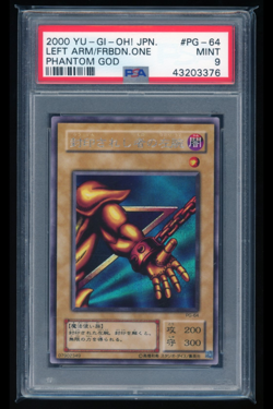 Yugioh Left Arm of the Forbidden One PG-64 Phantom God Secret Rare PSA 9 MINT - Image 1