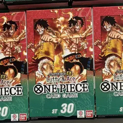 7 Bandai One Piece Card Game ST-30 Starter Deck EX Luffy & Ace English 2025 🔥 - Image 2