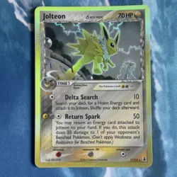 Pokemon Card | Jolteon 7/113 EX Delta Species Holo Rare 2005 Near Mint - Image 1