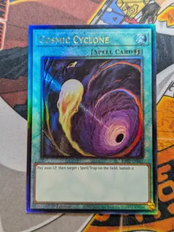Cosmic Cyclone RA02-EN061 Ultimate Rare 1st Edition YuGiOh TCG Card - Image 1
