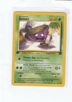 Grimer 1st Edition Team Rocket 57/82 Pokemon Card WOTC Vintage - Image 1
