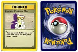 IMPOSTOR PROFESSOR OAK 73/102 - LP - BASE SET ENGLISH 1999 POKEMON CARD - Image 1