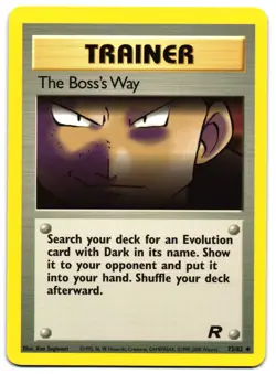THE BOSS'S WAY 73/82 - LP - TEAM ROCKET ENGLISH 2000 POKEMON CARD - Image 2
