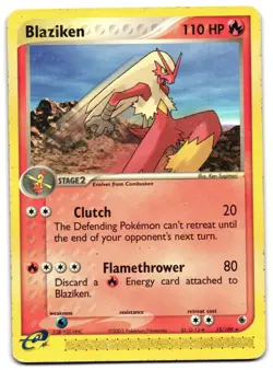 BLAZIKEN 15/109 - HP - EX RUBY & SAPPHIRE ENGLISH 2003 POKEMON CARD - Image 2