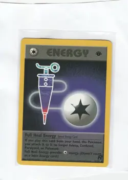 Full Heal Energy 1st Edition Team Rocket Set 81/82 Pokemon Card Wotc - Image 1