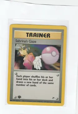 Sabrina’s Gaze 1st Edition Gym Heroes 125/132 Pokemon Card WOTC - Image 1