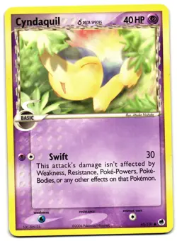 CYNDAQUIL 45/101 - LP - EX DRAGON FRONTIERS ENGLISH 2006 POKEMON CARD - Image 2