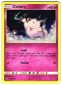 CLEFAIRY 38/68 - NM - HIDDEN FATES 2019 ENGLISH POKEMON CARD - Image 1