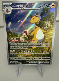 Ampharos 090/086 Chaos Rising Illustration Rare Pokemon Trading Card - Image 1