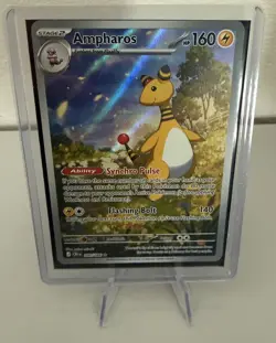 Ampharos 090/086 Chaos Rising Illustration Rare Pokemon Trading Card - Image 3
