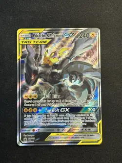Pokemon TCG Pikachu & Zekrom GX Black Star Promo Card SM168 NM/M - Image 1
