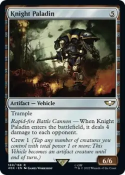 MTG English Knight Paladin (Surge Foil) NM Foil Universes Beyond: Warhammer 40K - Image 1