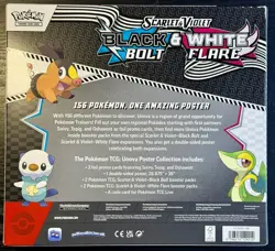 Pokemon TCG: Black Bolt & White Flare Unova Poster Collection - Factory Sealed - Image 2