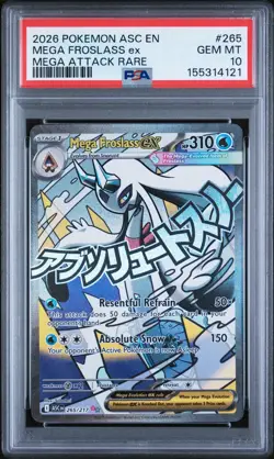 Pokemon Ascended Heroes Mega Froslass ex 265/217 Mega Attack Rare PSA 10 English - Image 1