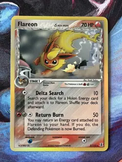 Pokemon TCG Flareon (Delta Species) 5/113 Delta Species Holo - NM - Image 1