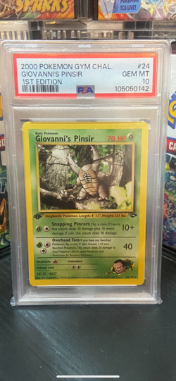 Pokemon Gym challenge 1st edition Giovanni's pinsir PSA 10 - Image 1