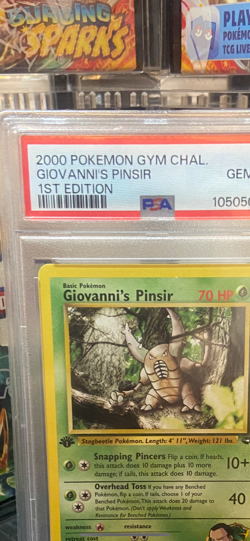 Pokemon Gym challenge 1st edition Giovanni's pinsir PSA 10 - Image 2