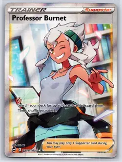 PROFESSOR BURNET TG26/TG30 SILVER TEMPEST TRAINER GALLERY ULTRA RARE POKEMON NM - Image 1