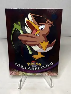 Farfetch'd #83 Pokemon Holo Foil Topps Blue Logo TV Animation Edition - Image 1