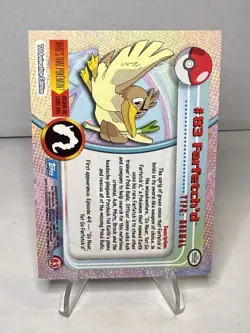 Farfetch'd #83 Pokemon Holo Foil Topps Blue Logo TV Animation Edition - Image 2