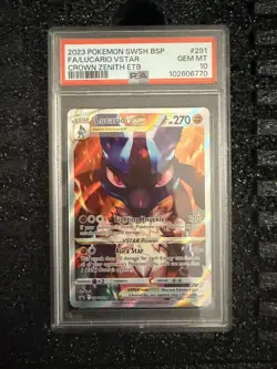 PSA 10 LUCARIO VSTAR SWSH291 BLACK STAR PROMO CROWN ZENITH ETB POKEMON 😍 - Image 1
