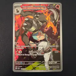 Team Rocket's Houndoom 191/182 Illustration Rare Destined Rivals Pokemon Holo NM - Image 1