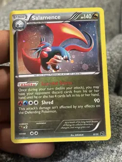 Pokemon TCG - Salamence - 8/20 - Dragon Vault Blister Exclusive - LP Cosmos Holo - Image 1