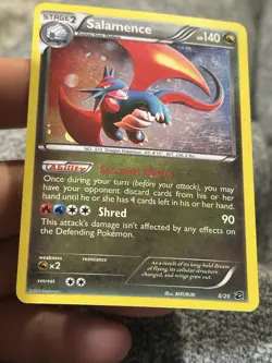 Pokemon TCG - Salamence - 8/20 - Dragon Vault Blister Exclusive - LP Cosmos Holo - Image 5