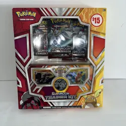 Pokemon Sun & Moon Trainer Kit Promo Box + 3 Booster Packs Crimson Invasion RARE - Image 1