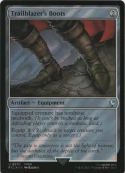 Trailblazer's Boots (Surge Foil) - FOIL - U Commander: FINAL FANTASY 370 - MTG - Image 1