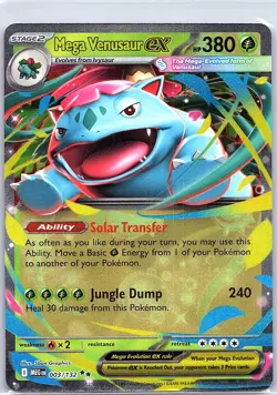 Mega Venusaur ex 003/132 ME01: Mega Evolution - Pokemon Card - NM - Image 1