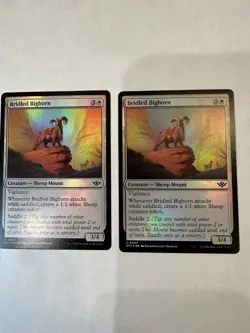 2x Bridled Bighorn Outlaws of Thunder Junction Foil MTG NM Magic Cards OTJ - Image 1