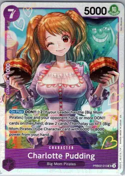 Charlotte Pudding - PRB02-010 SR PRB02 - One Piece Card - NM - Image 1