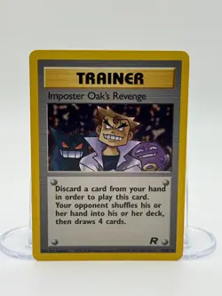 Imposter Oak's Revenge 76/82 Team Rocket 2000 Pokemon Card NM WOTC - Image 1