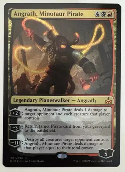 "Angrath, Minotaur Pirate" - Magic The Gathering Card - Rivals Of Ixalan - Image 1