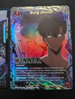 Sung JinWoo Winners/Union Arena Solo Leveling Action Point Card AP01 Foil Promo - Image 5