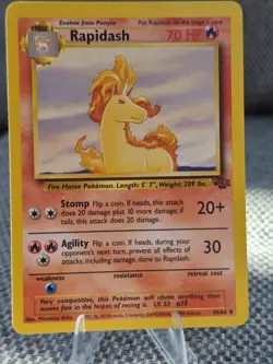 1999 Pokemon Jungle Set Rapidash Card (44/64) Pokemon Card WOTC - Image 4