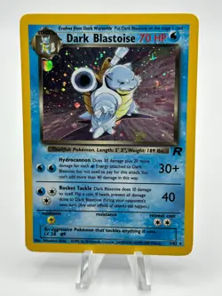 Vintage Dark Blastoise Team Rocket 3/82 Holo 70 HP Pokemon Card - Image 1